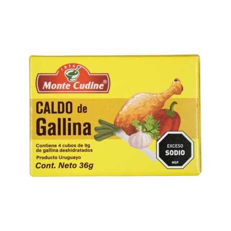 Caldo Monte Cudine x4 unidades Gallina Caldo Monte Cudine x4 unidades Gallina
