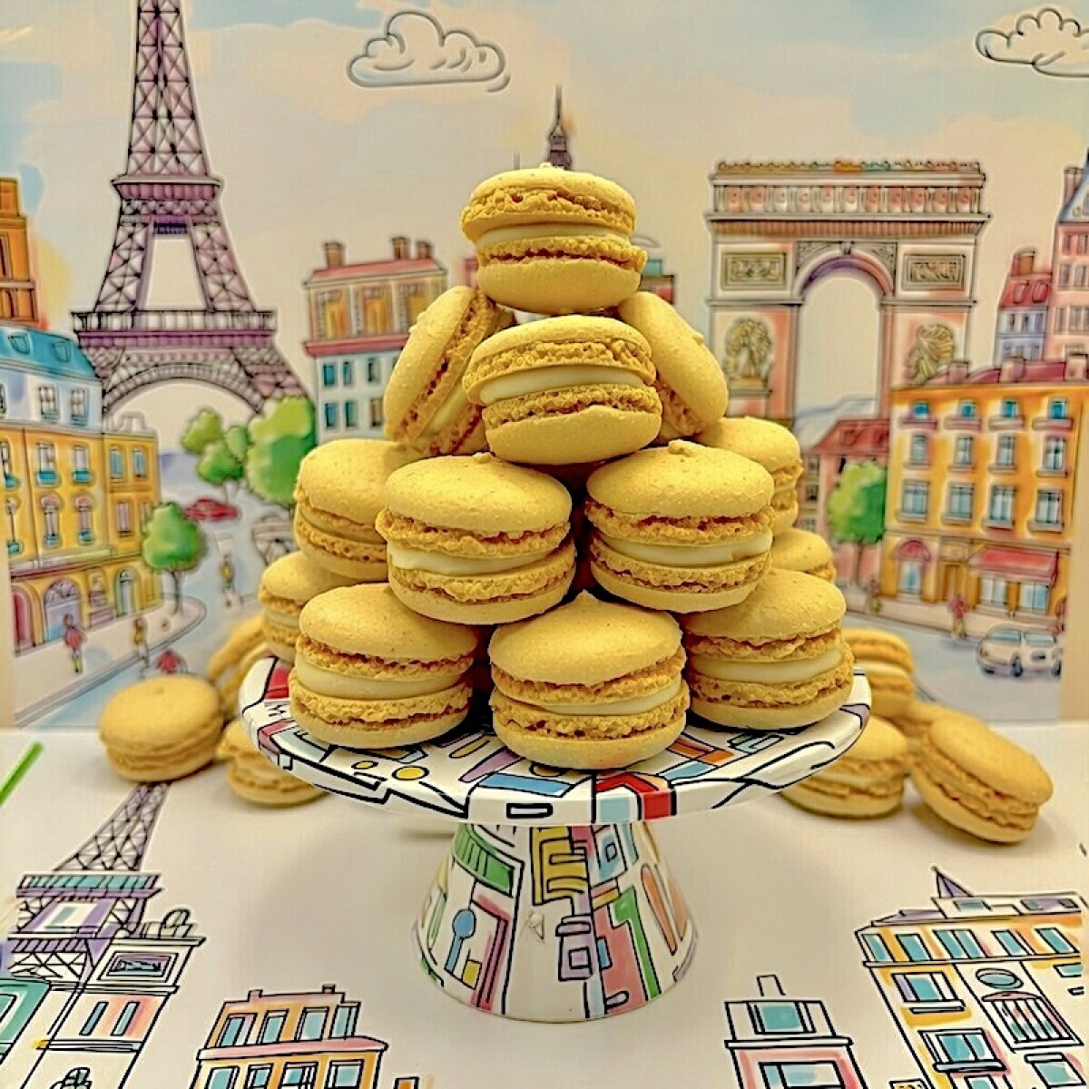 4 Macarons de Naranja 