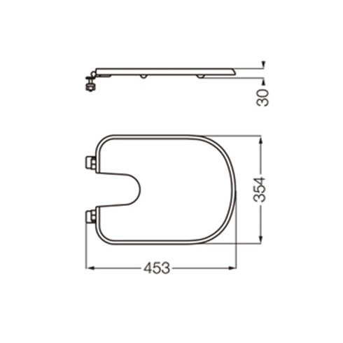 TAPA INODORO BARI MDF BLANCO BRILLO PARA BAÑO DE COLGAR 000