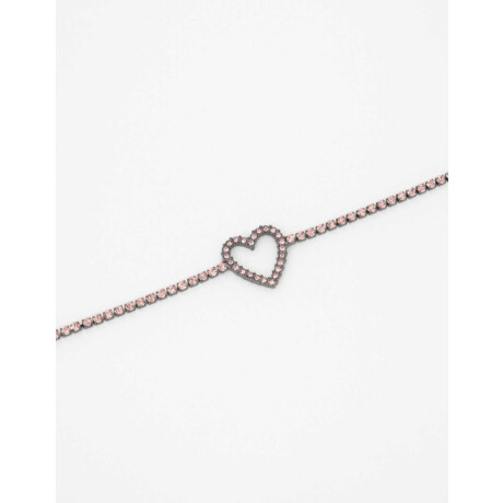 Pulsera Flexible Strass Fucsia Medio