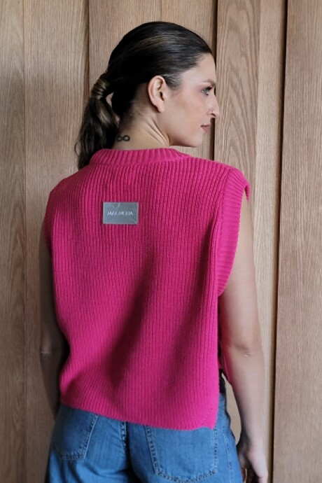 Chaleco Caracola Fucsia