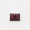 Billetera P&P En Efecto Cuero Saffiano Bordeaux