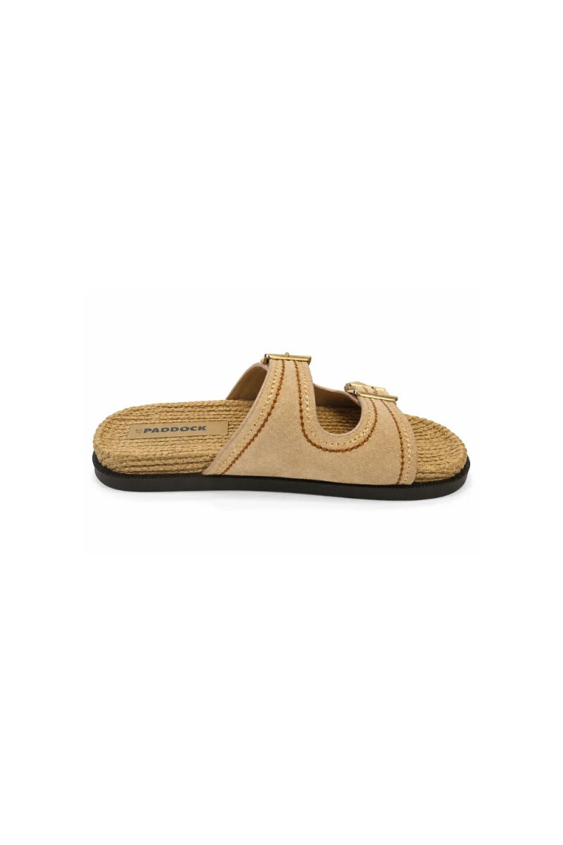 Sandalia Paddock Era Beige