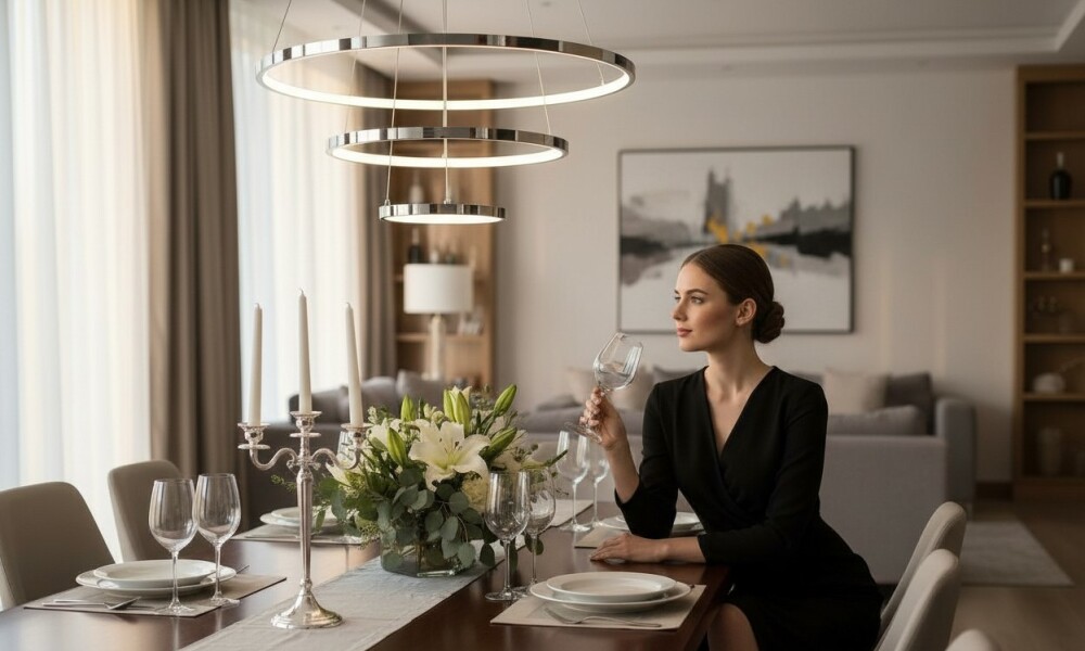 Luminaria colgante de aros HD2061 Luminaria Colgante De Aros Hd2061