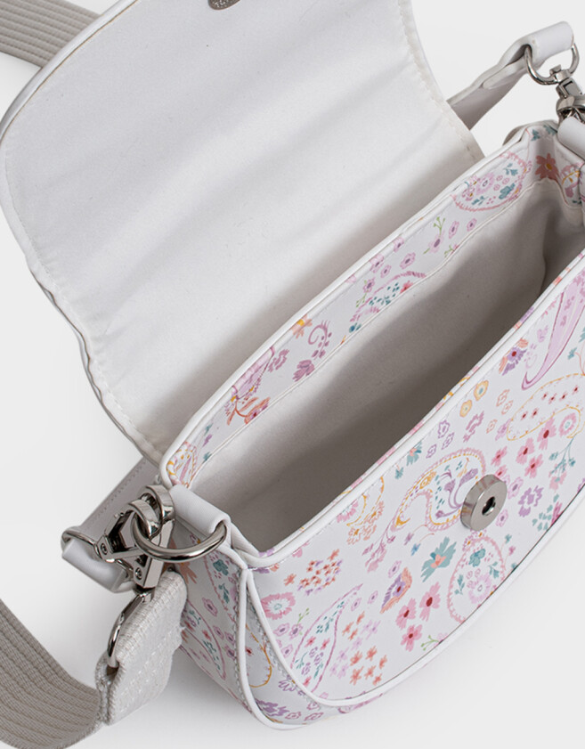Bandoleras Boho Bandolera Con Solapa - Estampado Flores