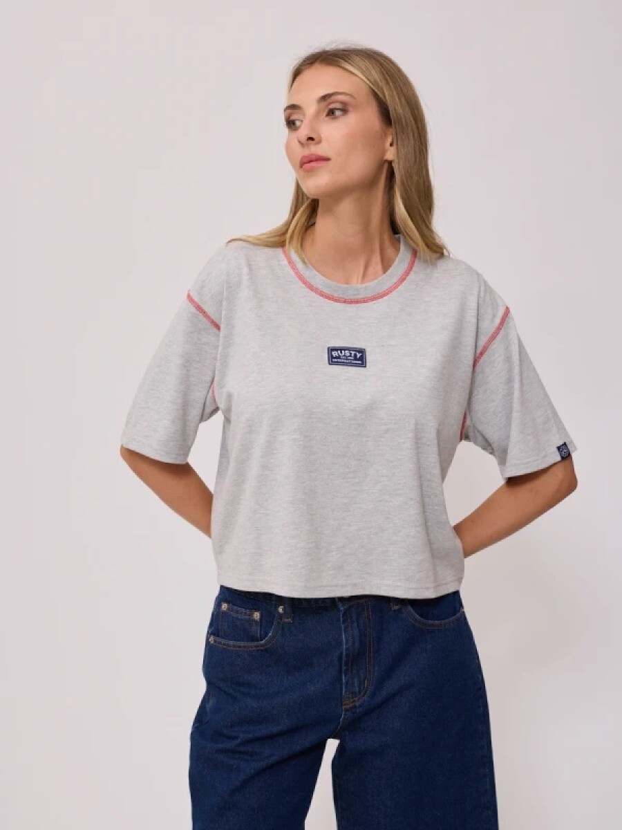 T-SHIRT RUSTY RUTSU - GRIS 