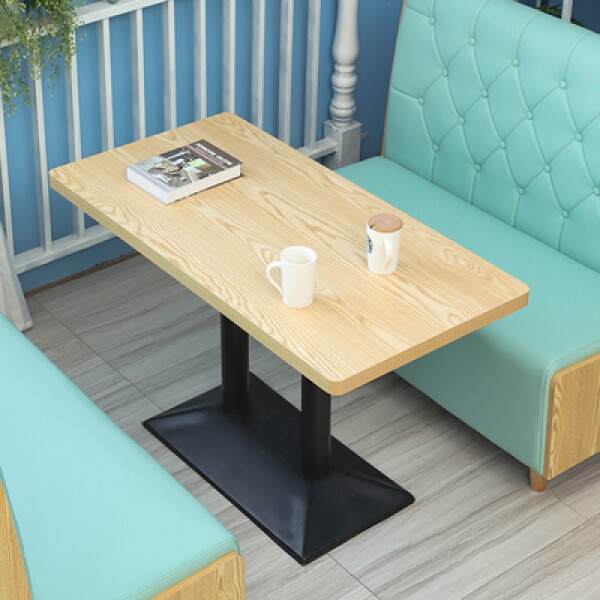 Mesa De Comedor Restó Mdf 120x60x75cm Marrón claro