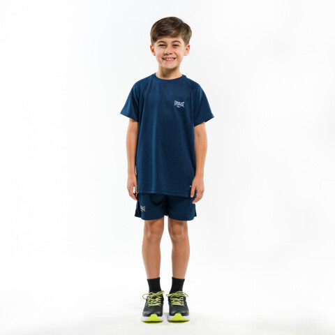 TSHIRT BOYS POLY BORDER-NA AZUL NAVI