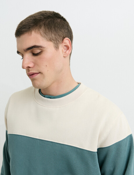 470916 SWEATER HARRY Natural/petroleo