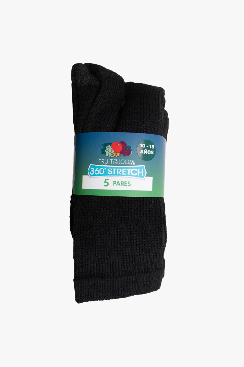 Pack x5 Medias afelpadas caña alta para niños MULTICOLOR