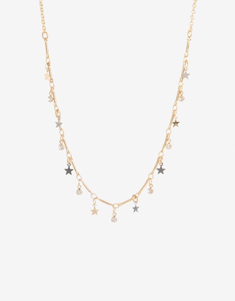Collares Cortos Metal Collares Cortos Estrellas - Combinacion Multicolor