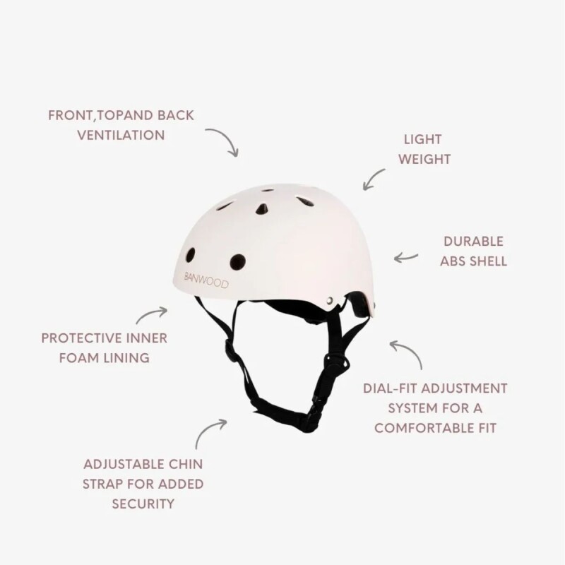 BW-HELMET Casco Para Niños Banwood - Pink Talle S