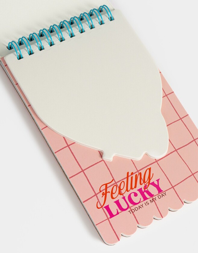 Anotadores Cuadernos y Memos Memo Espiralado Estampa Lucky - Combinacion Multicolor