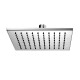 Griferia Roseta Cuadrada Cromo Satinado Cepillado Andria