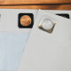 Set x4 paños cortina blackout 1,35m x 2,30m BLANCO