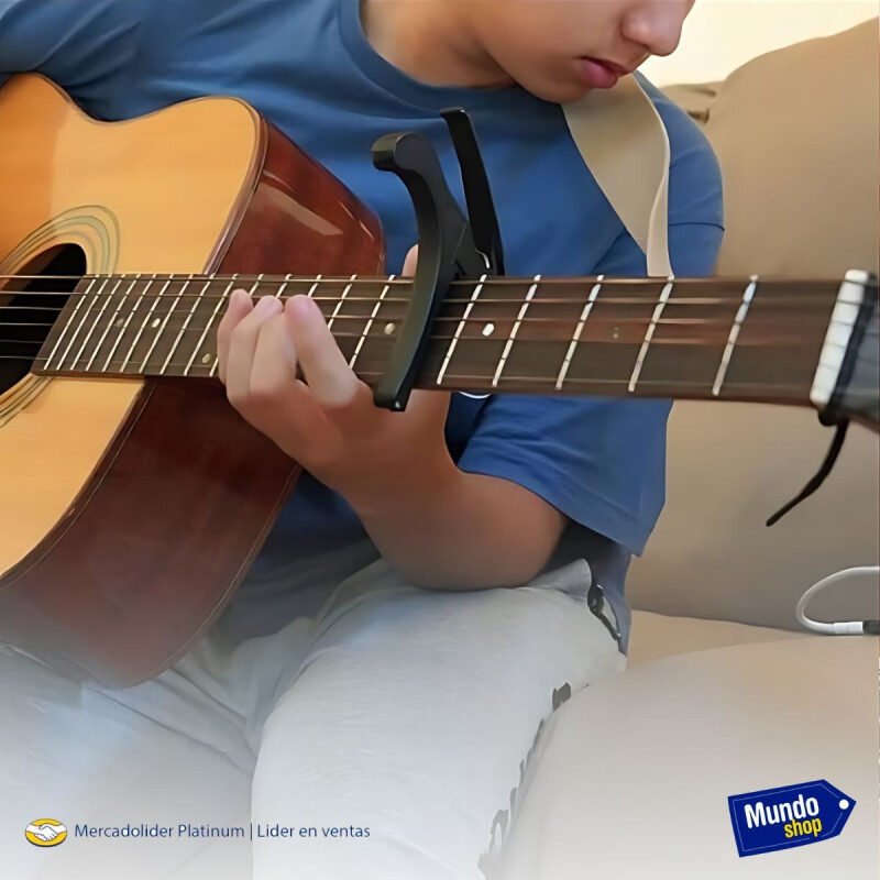 Requinto Capo Capotraste Guitarra Acustica Electrica Pinza Azul