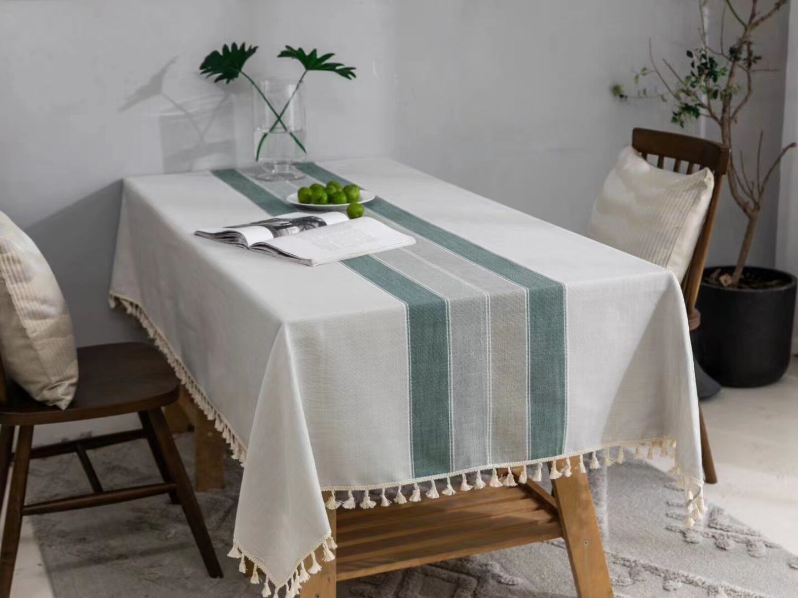 Mantel Lino Algodón Rectangular 148cm x 260cm 