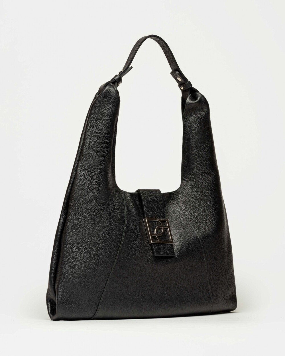 Bolso Signature en cuero graneado Negro