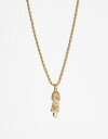 Cadena Corta con Dije Strass Collar Con Charm Acrílico Y Strass - Dorado