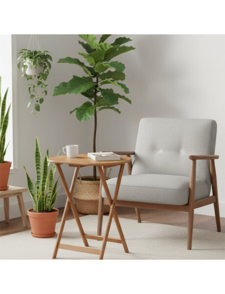 MESA OVAL BAMBOO 61X42X66CM PLEGABLE MESA OVAL BAMBOO 61X42X66CM PLEGABLE