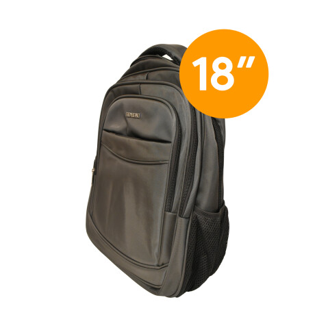 Mochila Sport 18" Para Notebook Candado Integrado Reforzada Gris