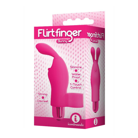 Flirt Finger Bunny Vibrador Rosa Flirt Finger Bunny Vibrador Rosa
