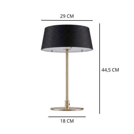 ARTEFACTO DECORATIVO DE MESA BENSON Lámpara De Mesa Benson Negro