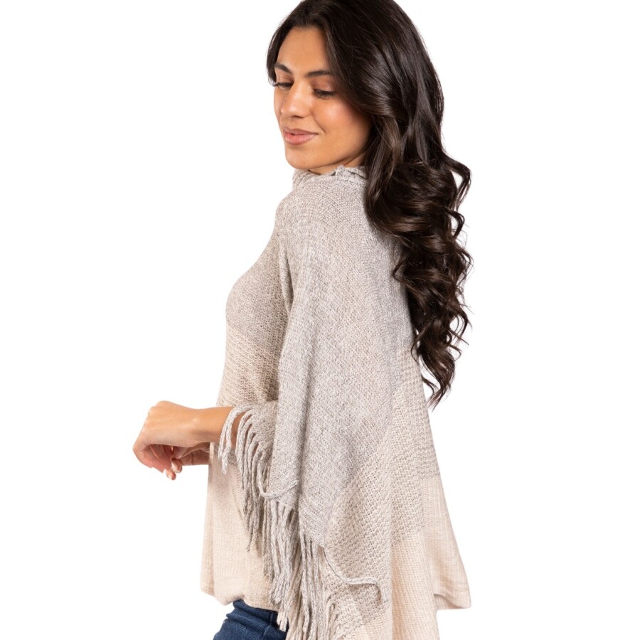 CHERRY PONCHO GREY