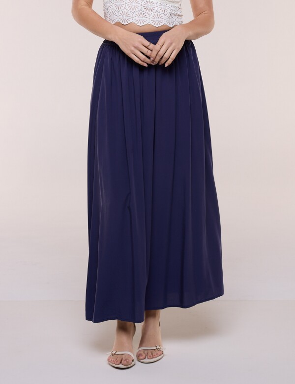Falda Maxi Solid AZUL