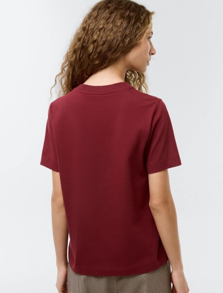 CAMISETA MANGA CORTA SUPER COTTON BORDEAUX