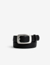 Cinturones y Fajas Cinturón Con Hebilla Rectangular - Negro