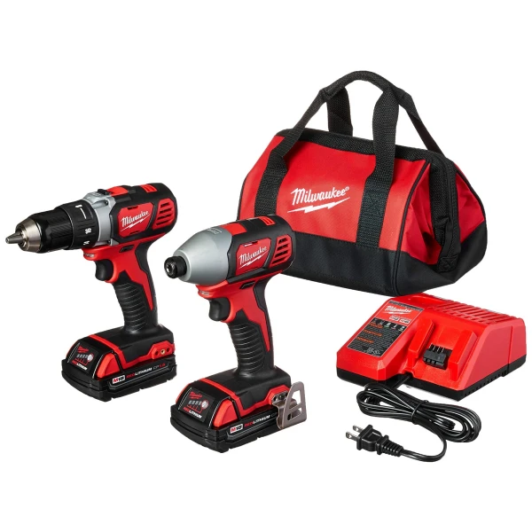 Kit taladro + atornillador Milwaukee 18v Kit taladro + atornillador Milwaukee 18v