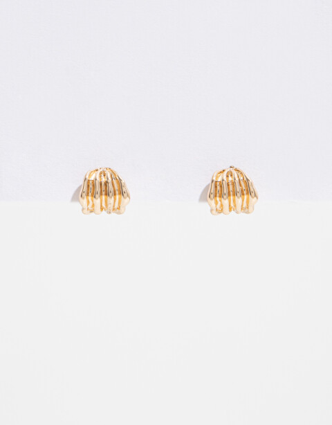 Aros Pasantes Metal Aros De Metal Orgánico - Dorado