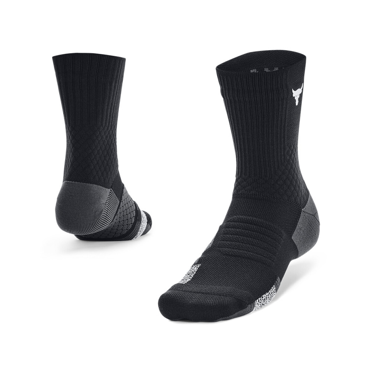 UA P Rock AD Plymker 1pk Mid-WHT - BLK-001 