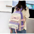 Set Mochila Impermeable Kawaii Estilo Coreano 5 Piezas Variante Color Violeta