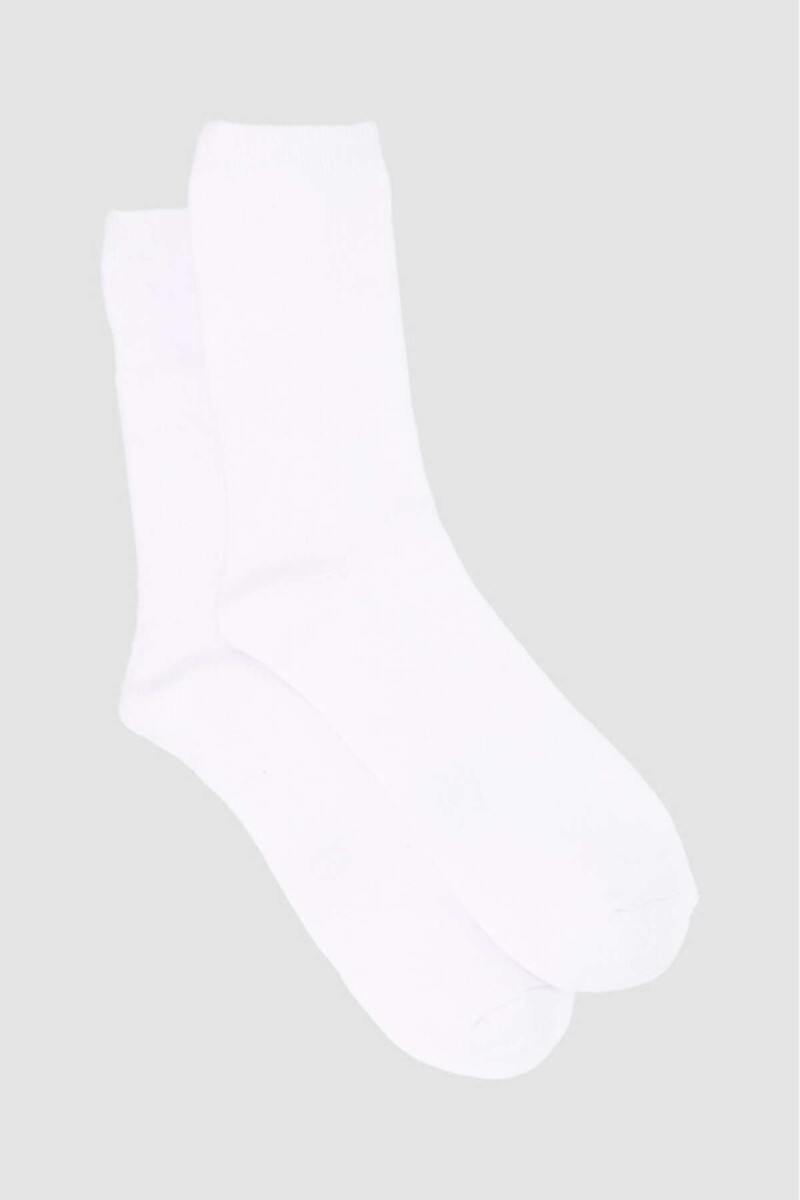 Pack x2 medias full terry - Blanco 