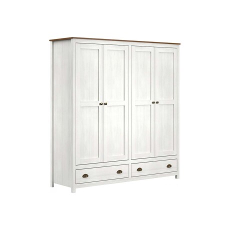 PLACARD ROPERO 4 PUERTAS MADERA NATURAL-BEIGE TOPAZIO