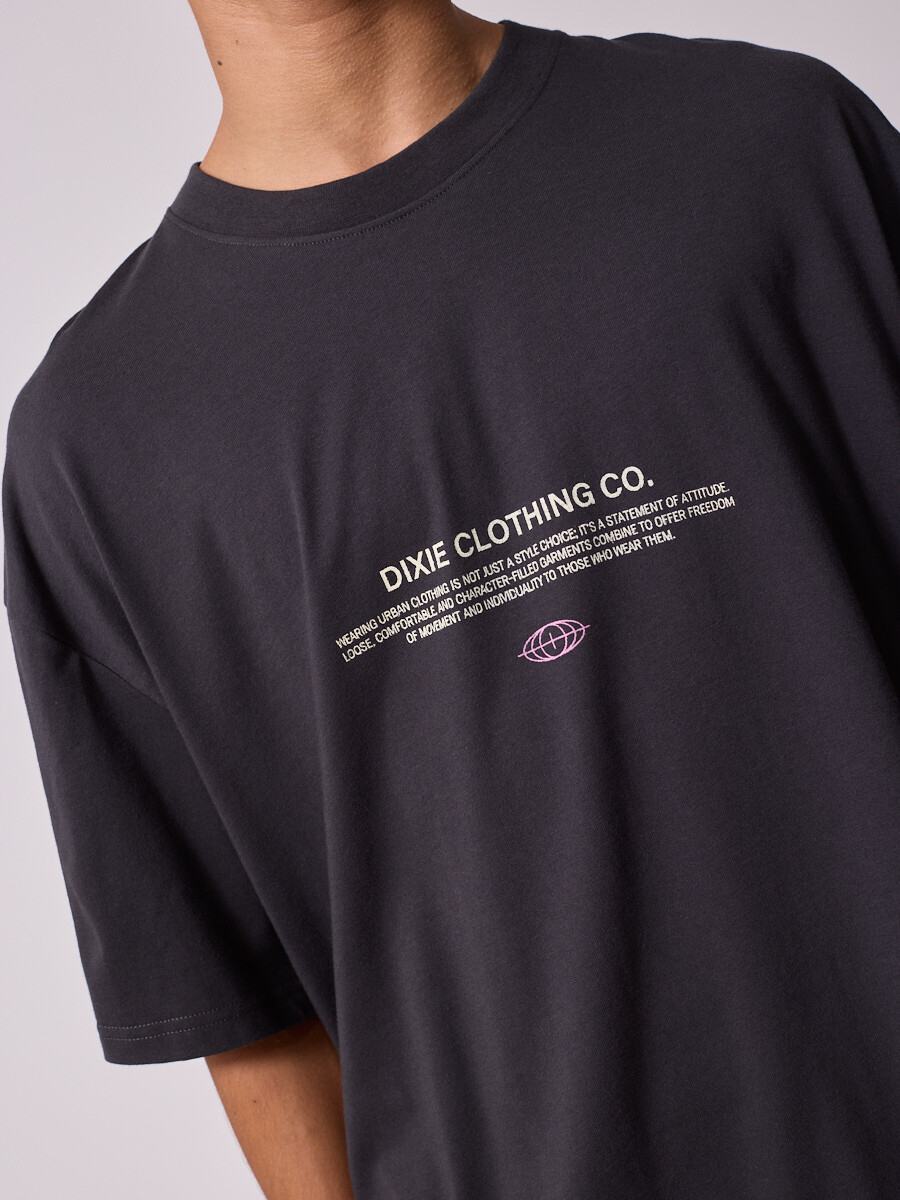 T-SHIRT VIRTUL DIXIE Gris Oscuro
