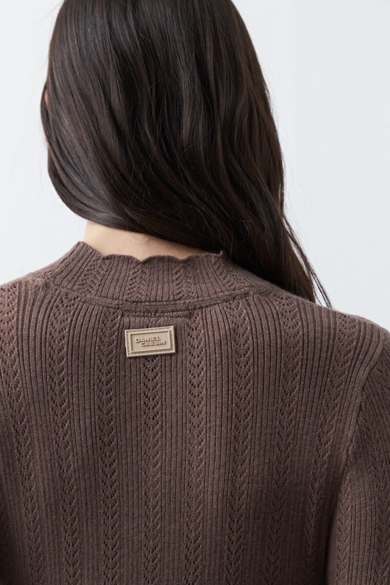 POLERA SELVA Marrón oscuro