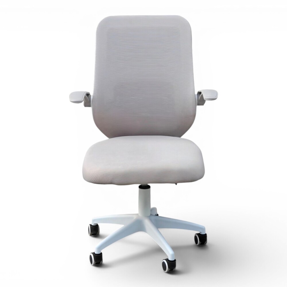 SILLA OFICINA ERGONÓMICA GIRATORIA REGULABLE CON RUEDAS GRIS