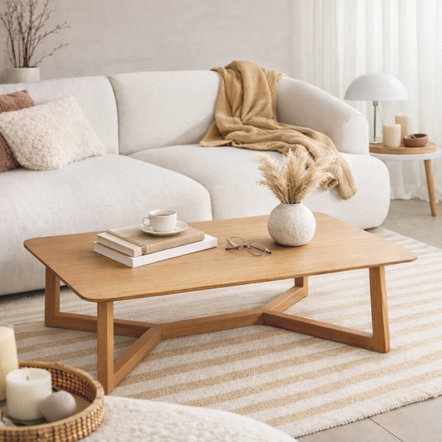 Mesa Baja Barcelona 100CM Natural | PREVENTA