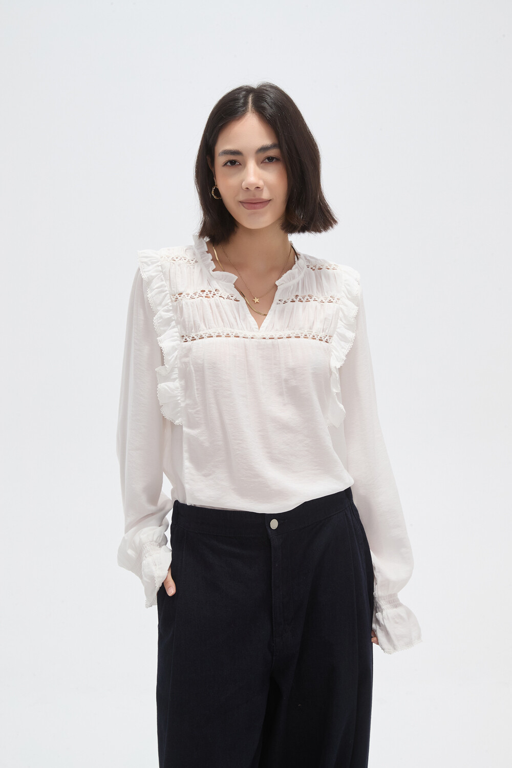 Blusa Tiren Marfil / Off White