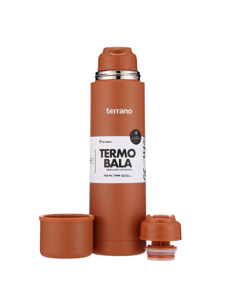 Termo Bala 750ML. Terracota