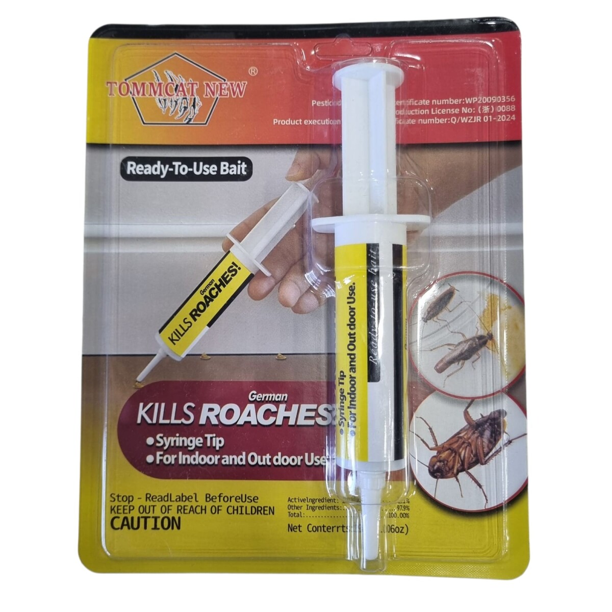 Jeringa gel cucarachicida 30g 