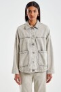 CHAQUETA DENIM Gris