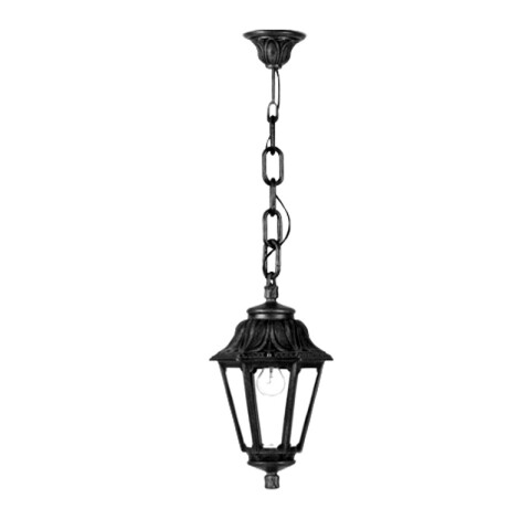 Farol colgante colonial negro IP55 E27 SICHEM/ANNA FL0520