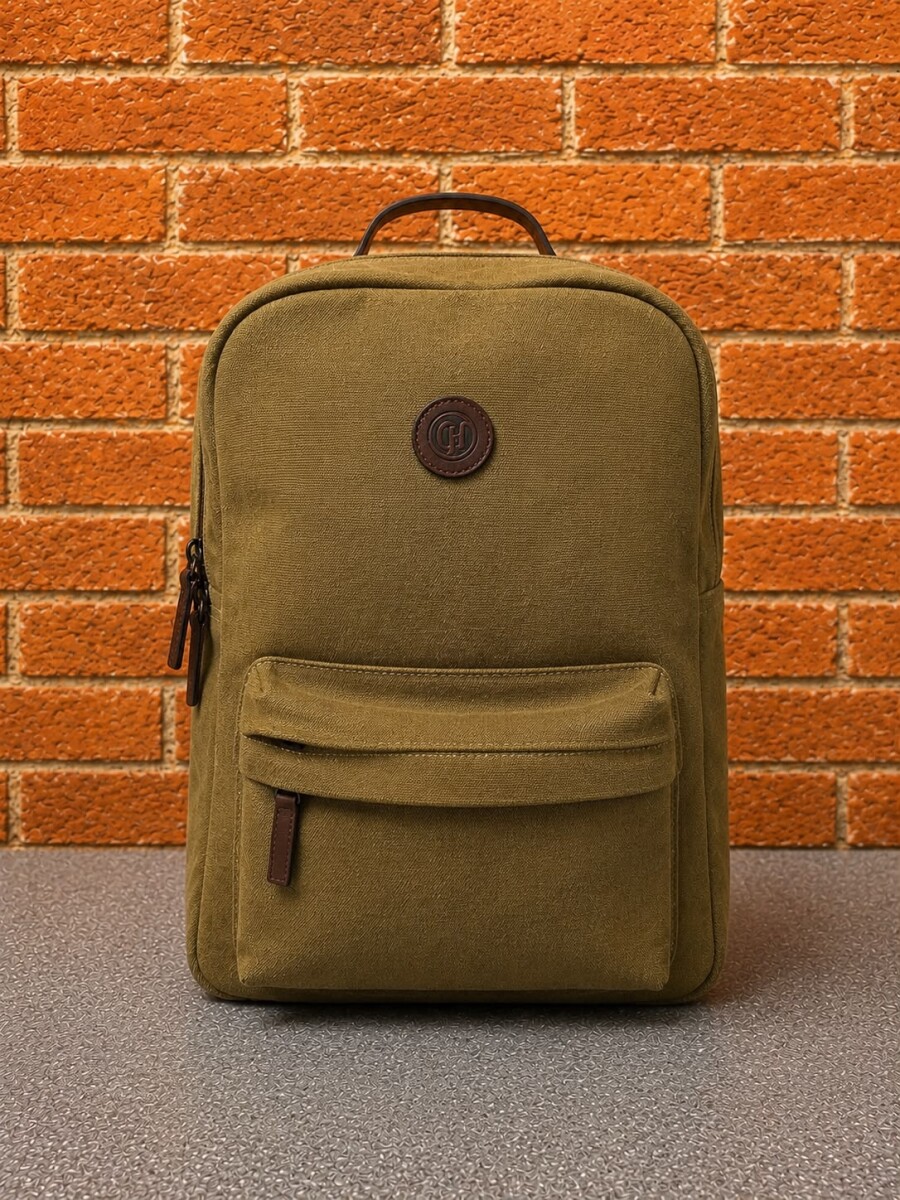Mochila canvas - Kaki 
