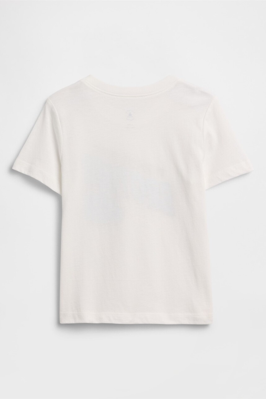 Remera Logo Gap Toddler Niño New Off White Opt1