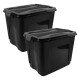 Set x2 Caja organizadora 40lt NEGRO