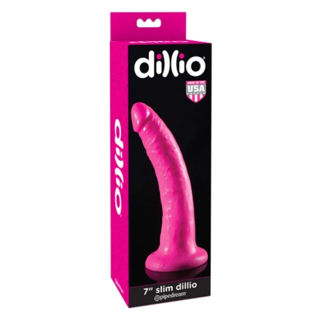 Dildo Ventosa Dillio Slim Rosa Dildo Ventosa Dillio Slim Rosa